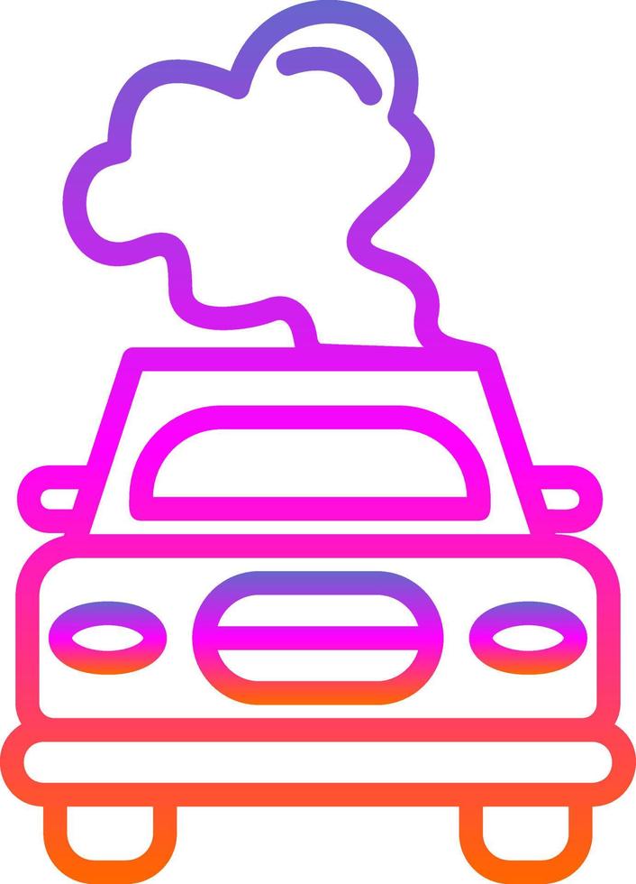 conception d'icône de vecteur de pollution de voiture