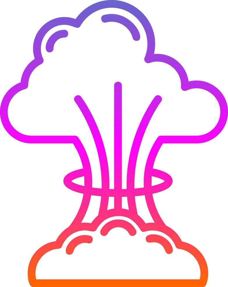 conception d'icône de vecteur d'explosion nucléaire
