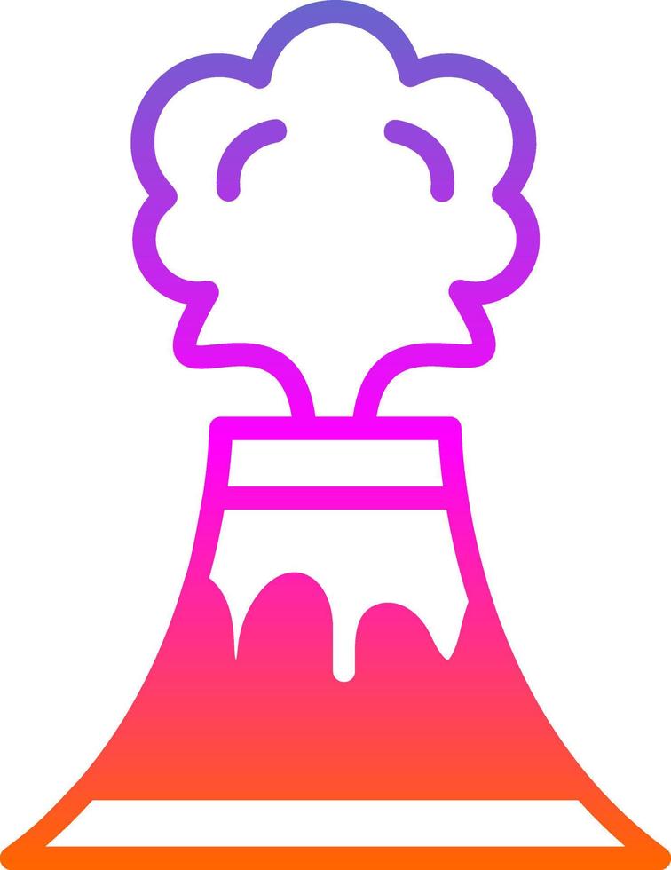 conception d'icône de vecteur de volcan