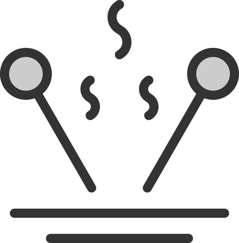 conception d'icône vectorielle de bâtons d'encens vecteur