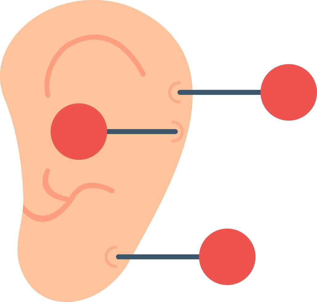 conception d'icône de vecteur de thérapie de l'oreille
