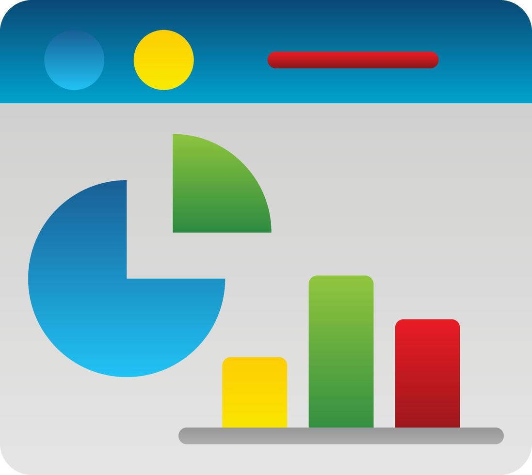 conception d'icône de vecteur de statistiques de page Web