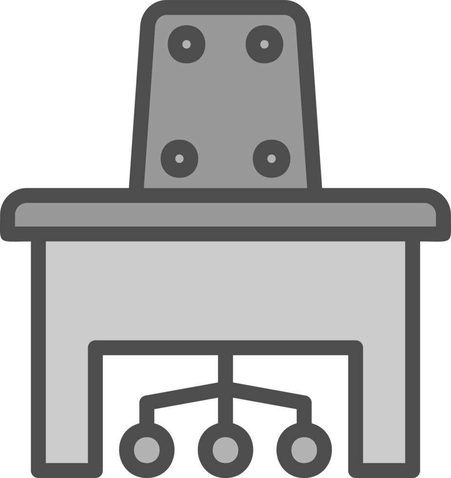 conception d'icône de vecteur de chaise de bureau
