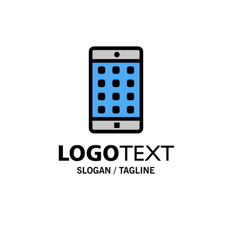 application mobile mot de passe d'application mobile modèle de logo d'entreprise couleur plate vecteur