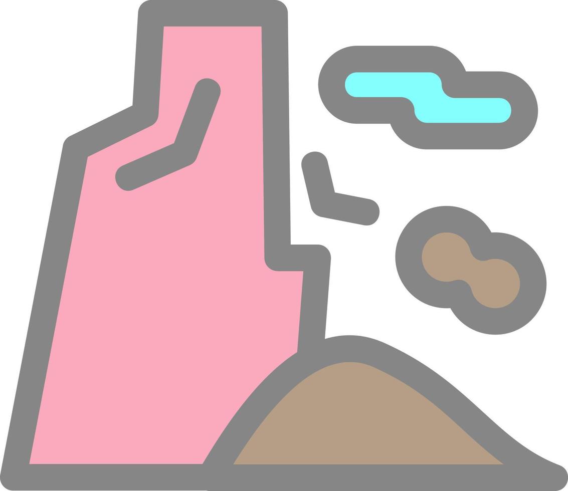 icône de glyphe de falaise vecteur