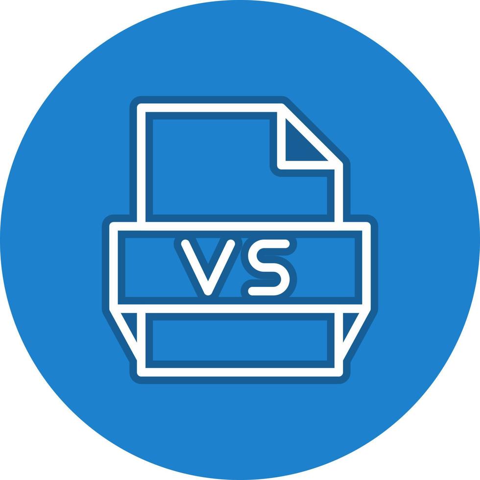 vs icône de format de fichier vecteur