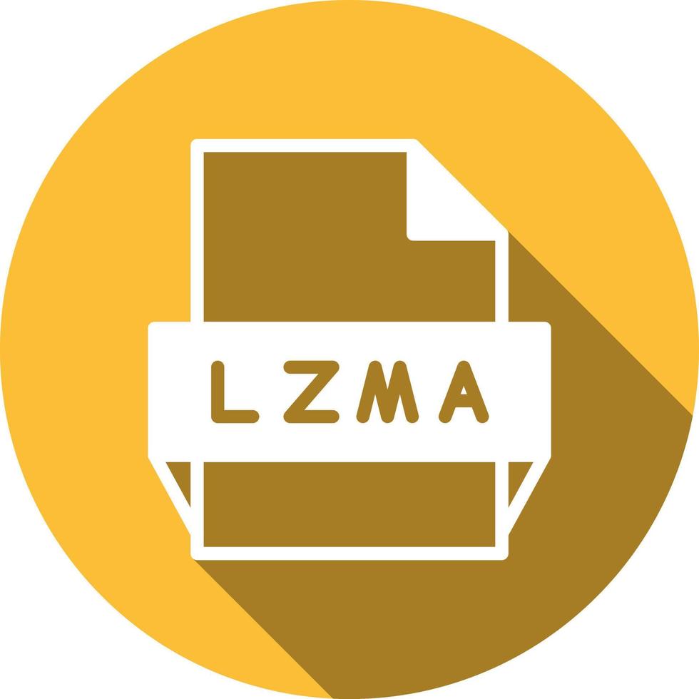 icône de format de fichier lzma vecteur