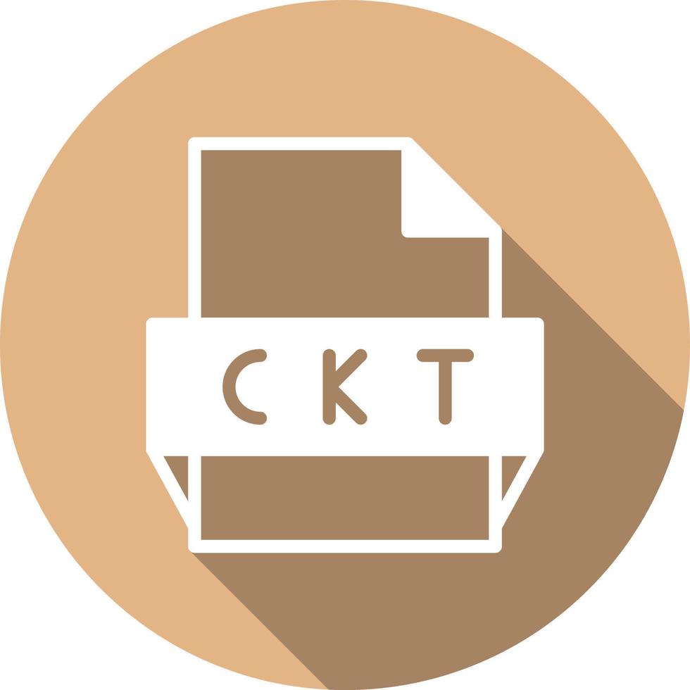 icône de format de fichier ckt vecteur