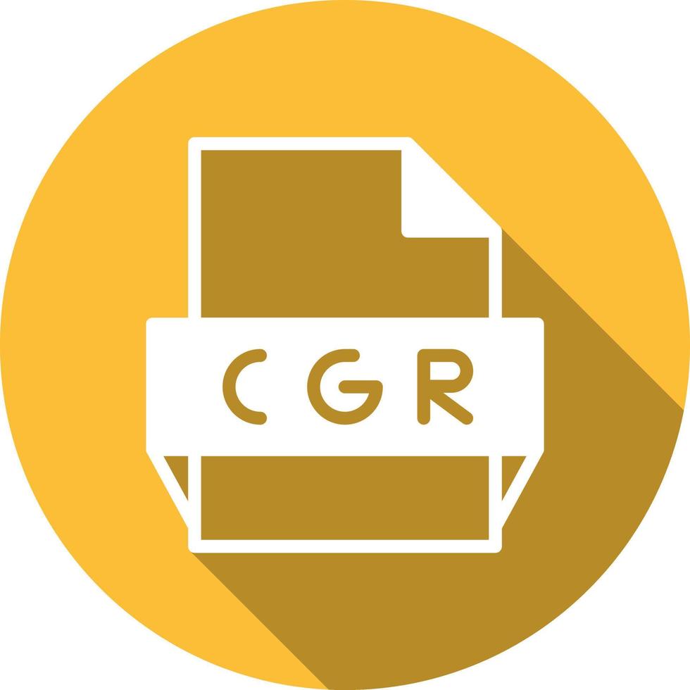 icône de format de fichier cgr vecteur