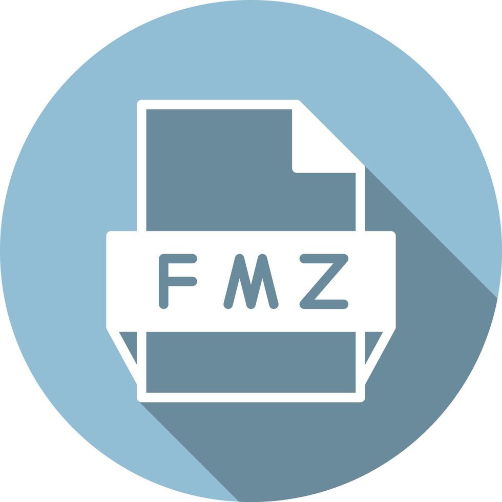 icône de format de fichier fmz vecteur