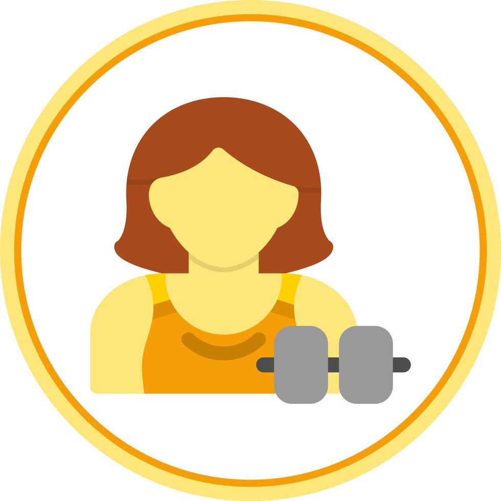 conception d'icône de vecteur de fitness femme