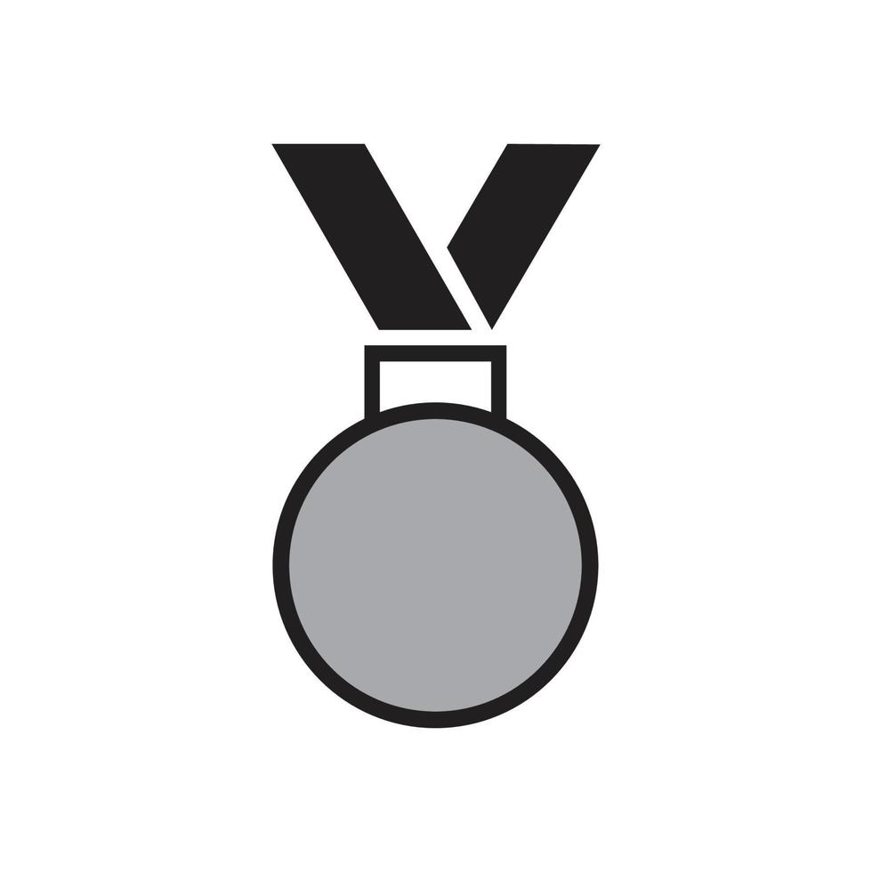 modèle de logo de médaille illustration vectorielle conception d'icône vecteur