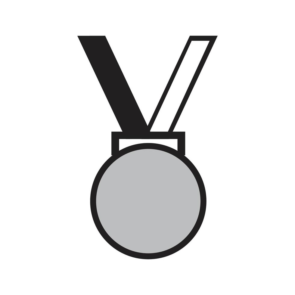 modèle de logo de médaille illustration vectorielle conception d'icône vecteur