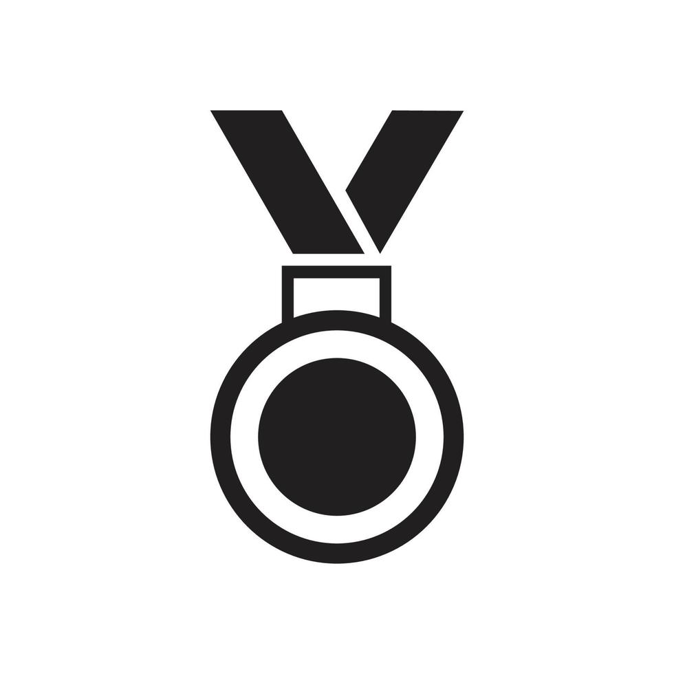 modèle de logo de médaille illustration vectorielle conception d'icône vecteur