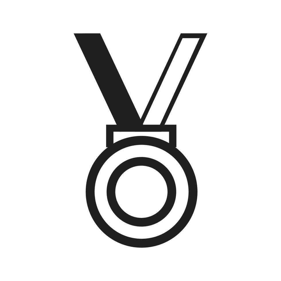 modèle de logo de médaille illustration vectorielle conception d'icône vecteur