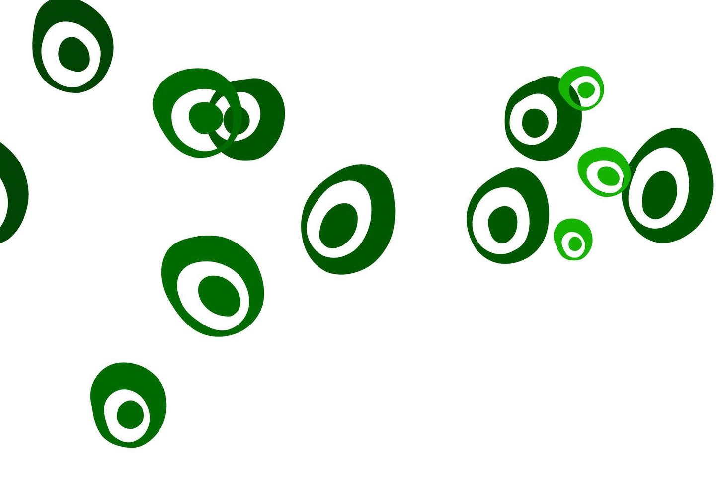 modèle vectoriel vert clair avec des cercles.