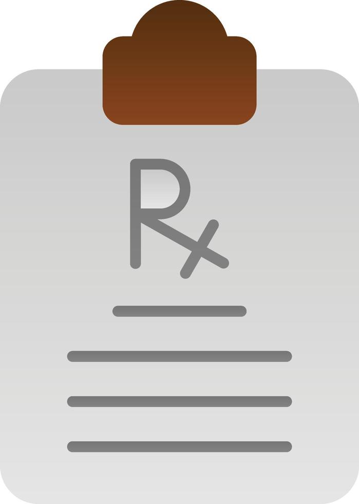 conception d'icône de vecteur de prescription