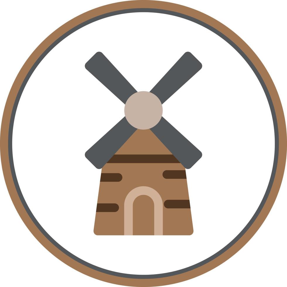 icône de glyphe de moulins à vent vecteur