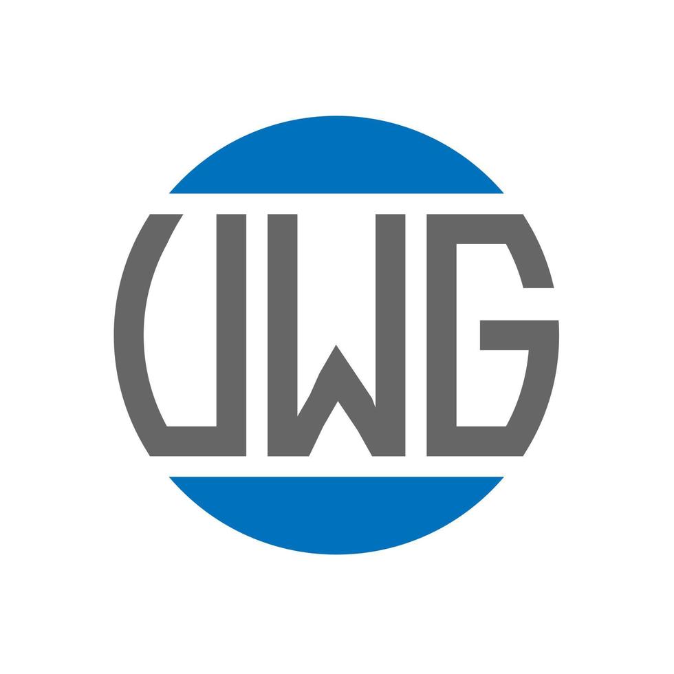 création de logo de lettre vwg sur fond blanc. concept de logo de cercle d'initiales créatives vwg. conception de lettre vwg. vecteur