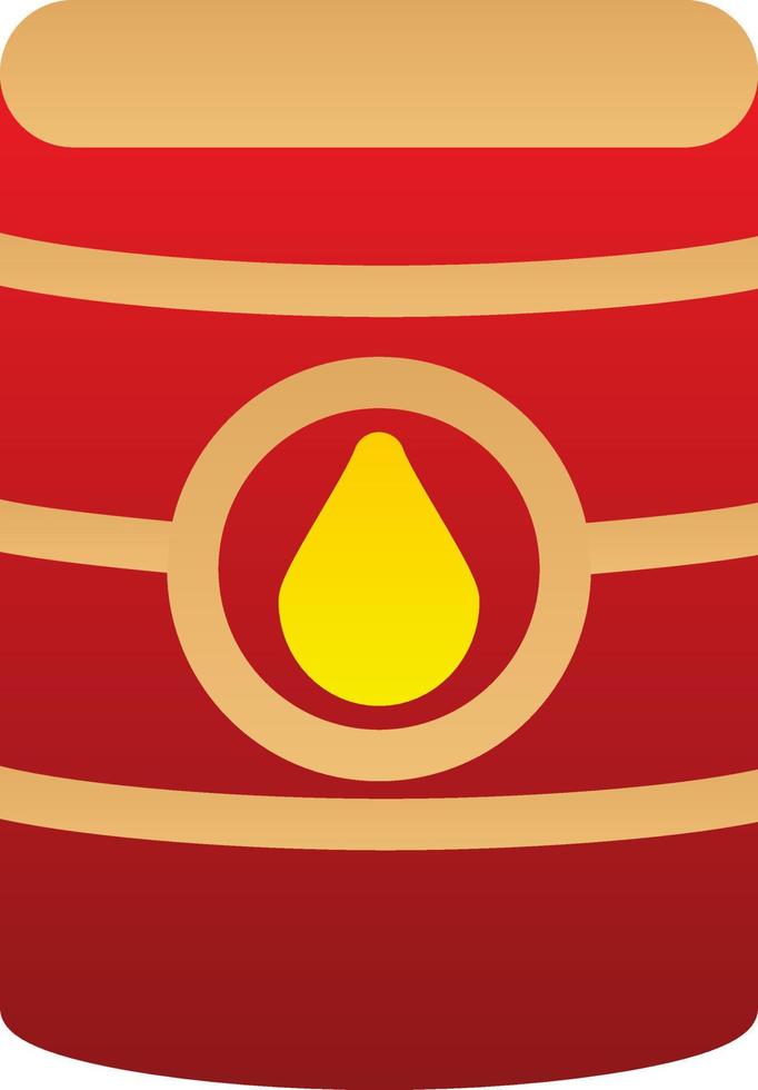 icône de glyphe de baril de pétrole vecteur