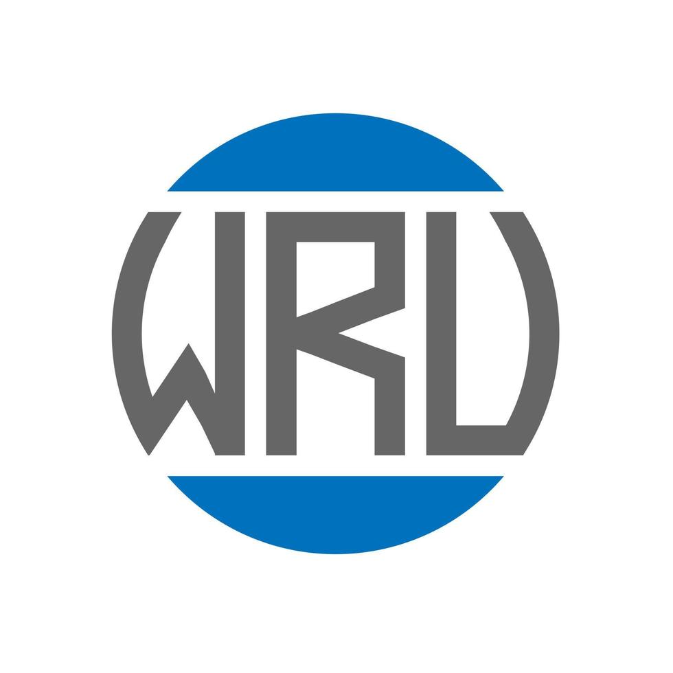 création de logo de lettre wrv sur fond blanc. concept de logo de cercle d'initiales créatives wrv. conception de lettre wrv. vecteur