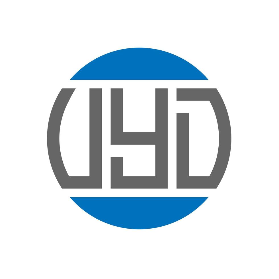 création de logo de lettre vyd sur fond blanc. concept de logo de cercle d'initiales créatives vyd. conception de lettre vyd. vecteur