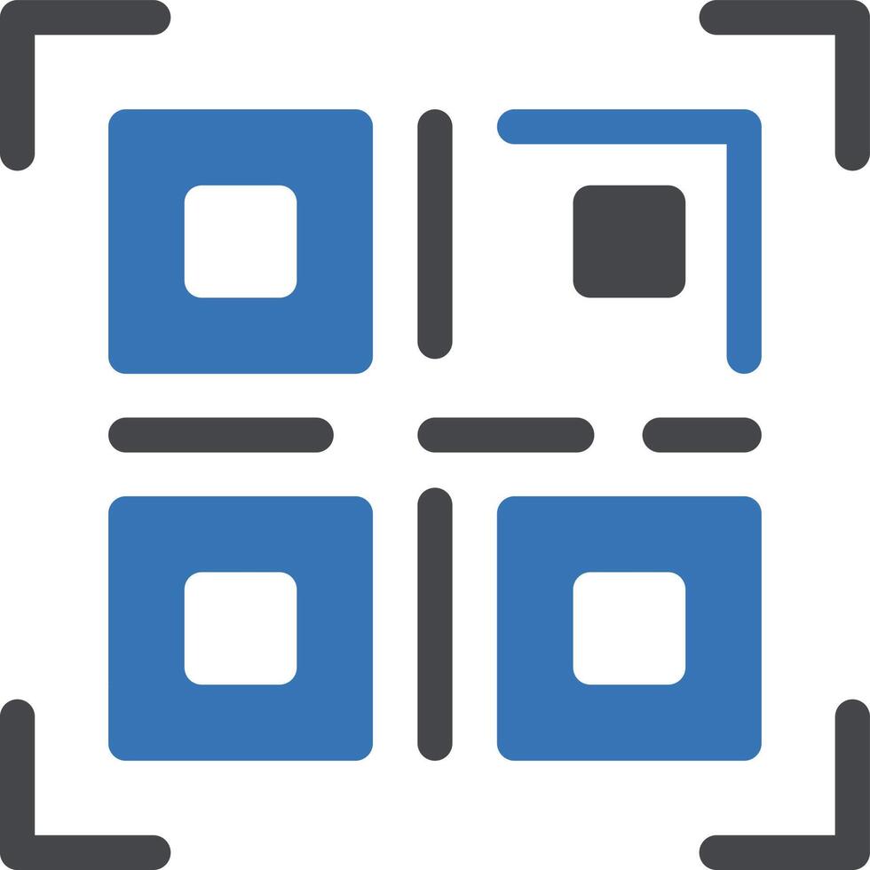 illustration vectorielle de code qr sur un arrière-plan.symboles de qualité premium.icônes vectorielles pour le concept et la conception graphique. vecteur