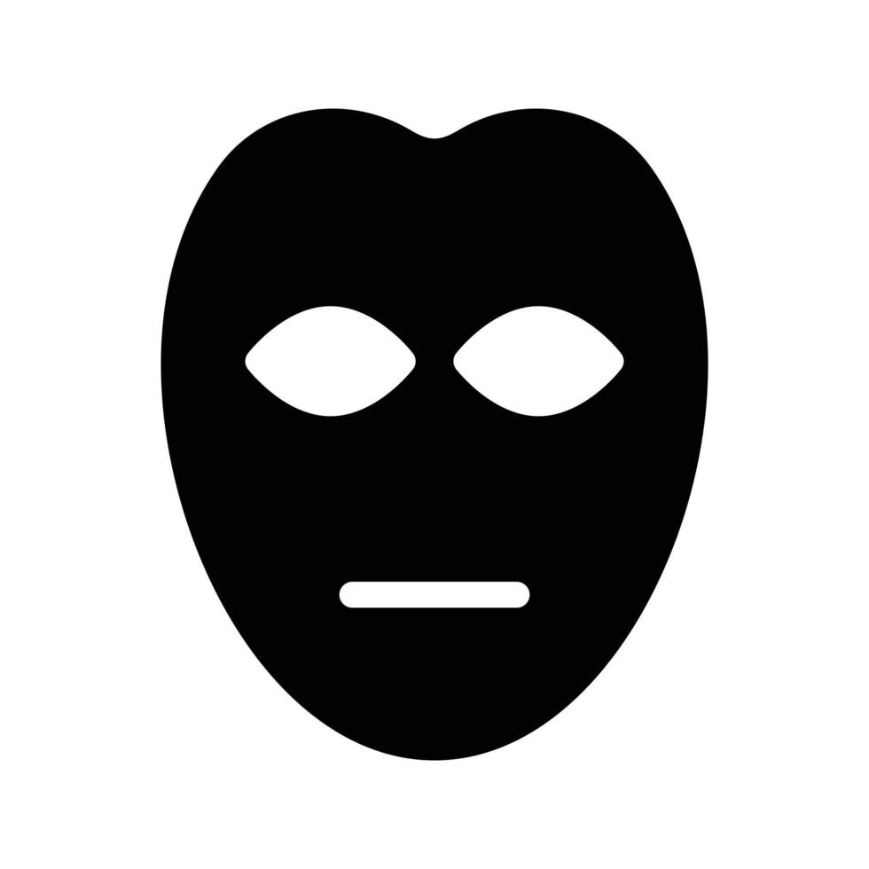 illustration vectorielle de masque facial sur fond.symboles de qualité premium.icônes vectorielles pour le concept et la conception graphique. vecteur