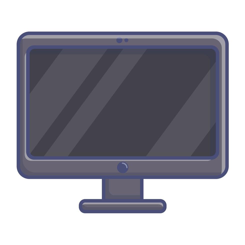 icône plate isolée de vecteur d'écran d'ordinateur ou de moniteur.