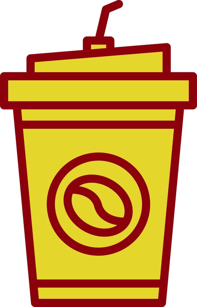 conception d'icône de vecteur de café à emporter
