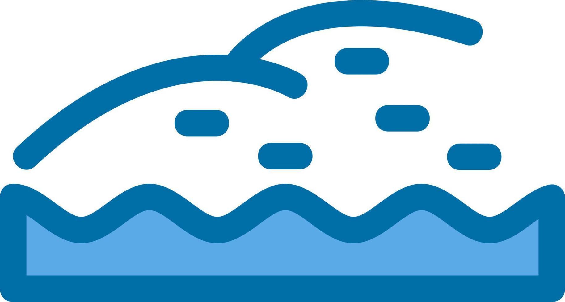 icône de glyphe de paysage de rivage vecteur