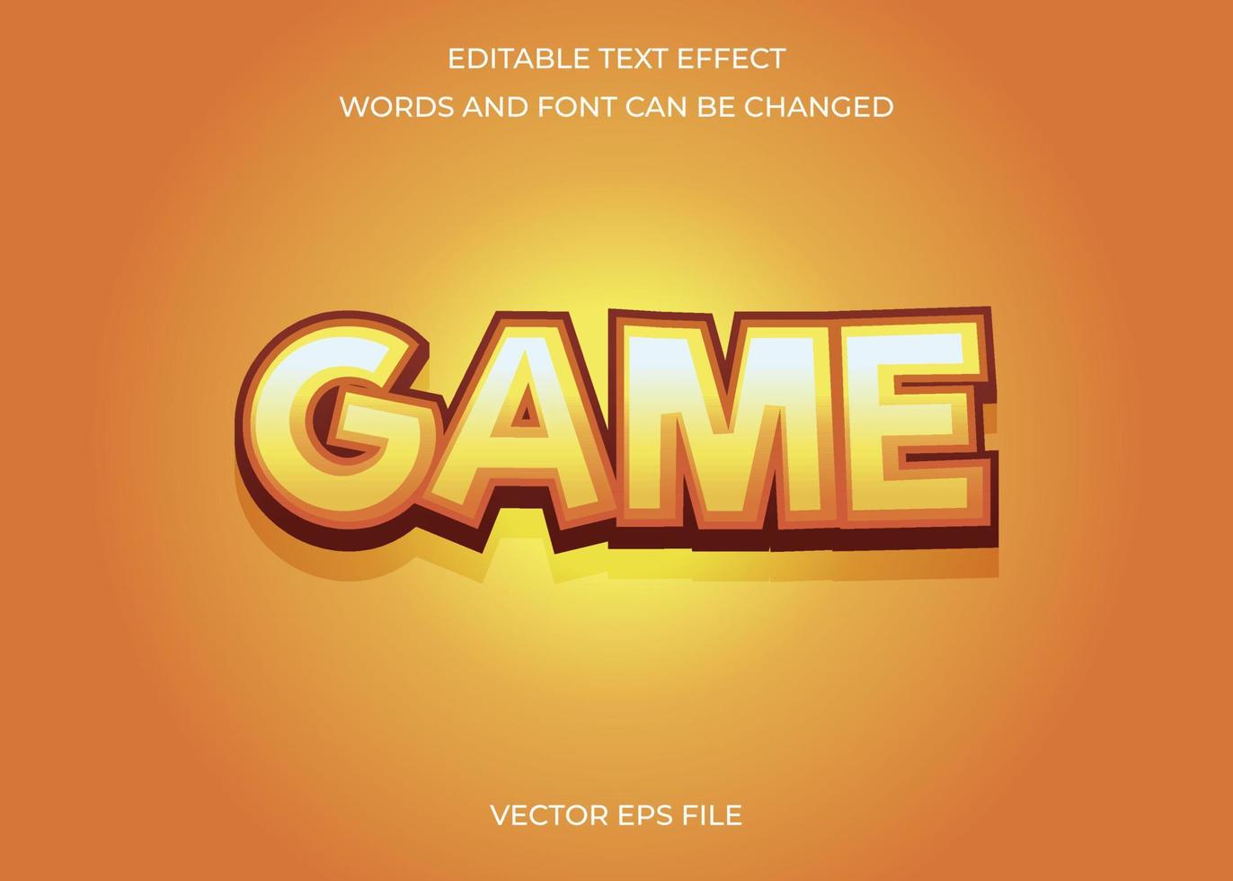 effet de texte de jeu vecteur