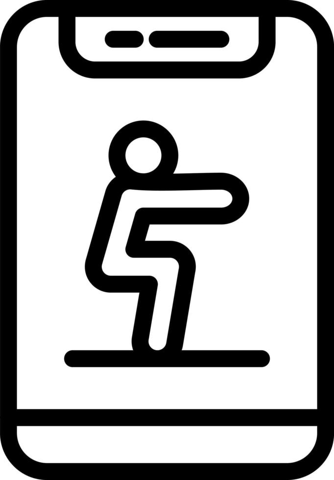 conception d'icône vecteur squat