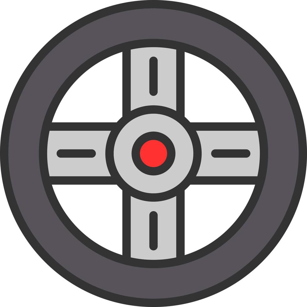 conception d'icône de vecteur de volant