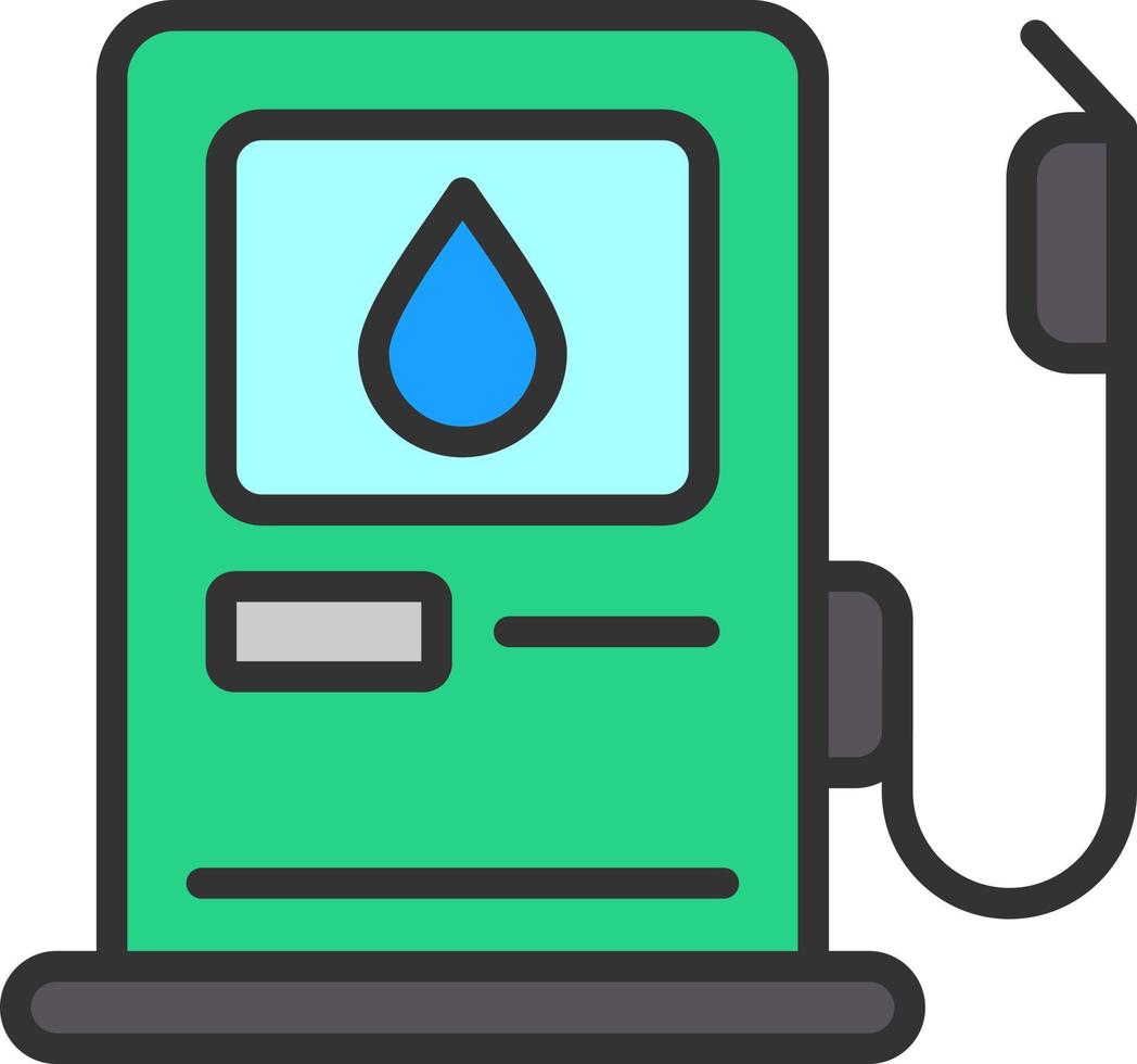 conception d'icône de vecteur de station-service