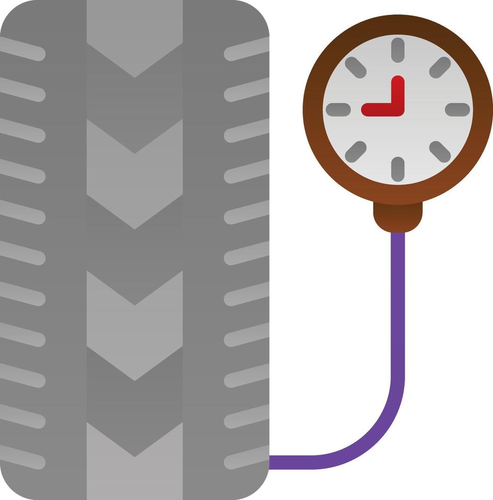 conception d'icône de vecteur de pression des pneus