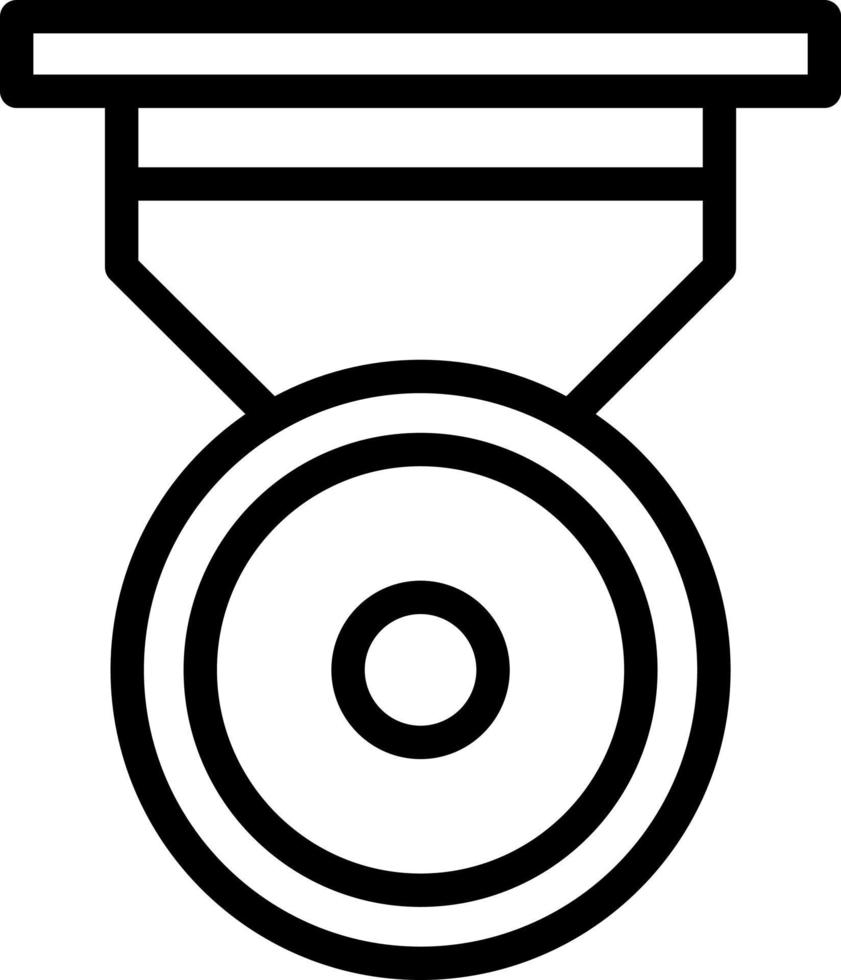 conception d'icône de vecteur de médaille d'argent