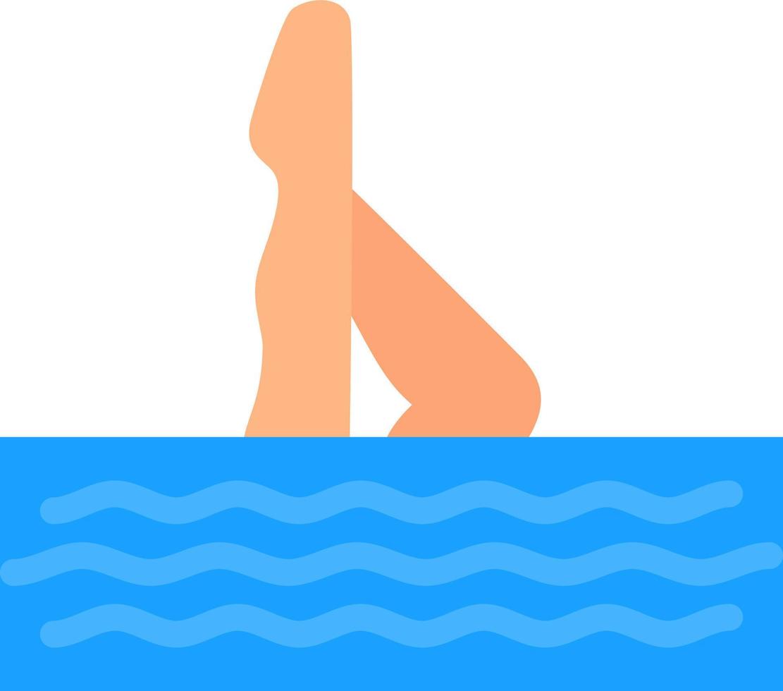 conception d'icône vectorielle de natation synchronisée vecteur