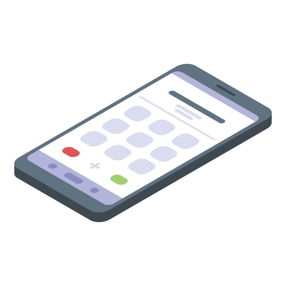 icône de smartphone du gestionnaire, style isométrique vecteur