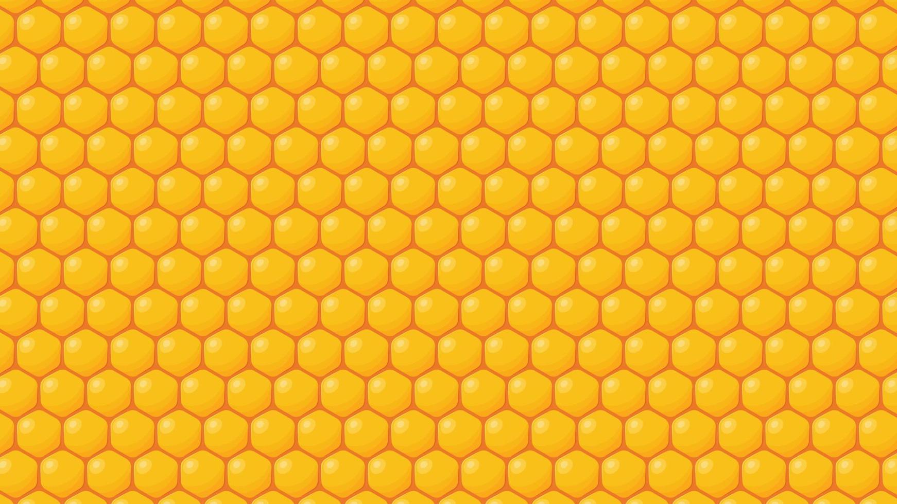 fond de peigne d'abeille. ruche d'abeilles, nids d'abeilles jaunes abstraits sur illustration vectorielle de fond. vecteur