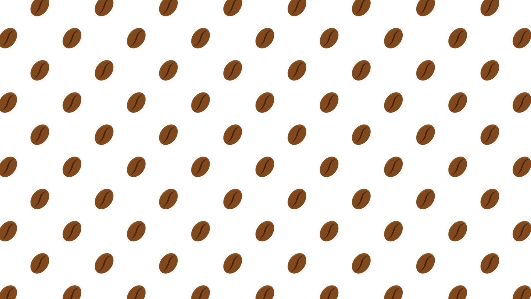 motif de grains de café pour café. modèle sans couture de vecteur avec des grains de café sur fond beige dans un style rétro.