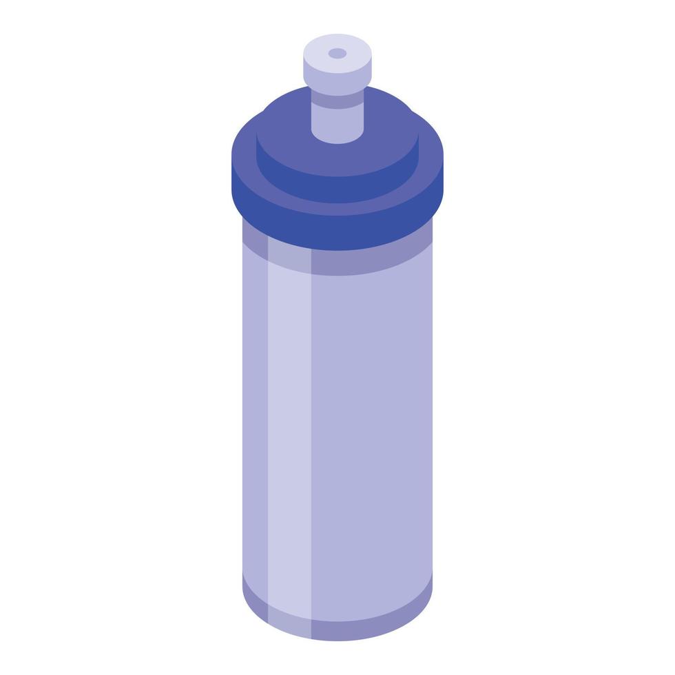 icône de bouteille d'eau de sport, style isométrique vecteur