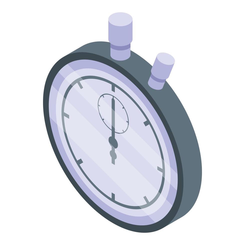icône de chronomètre de sport, style isométrique vecteur