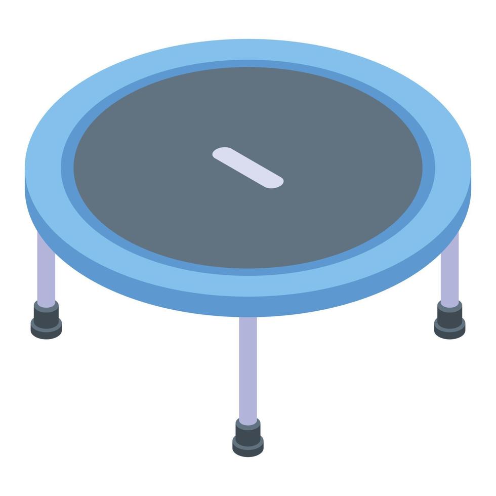icône ronde de trampoline, style isométrique vecteur