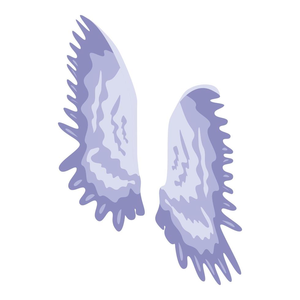 icône des ailes de la liberté, style isométrique vecteur