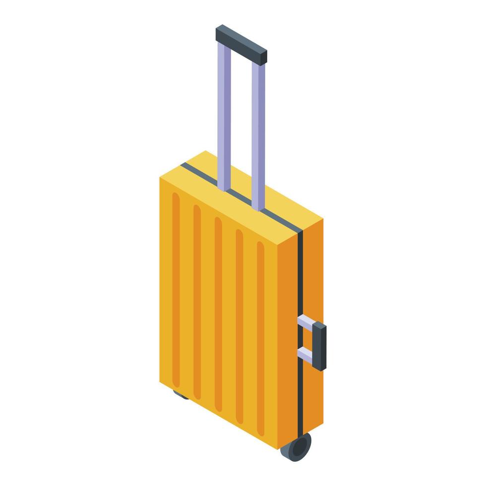 icône de sac de voyage, style isométrique vecteur