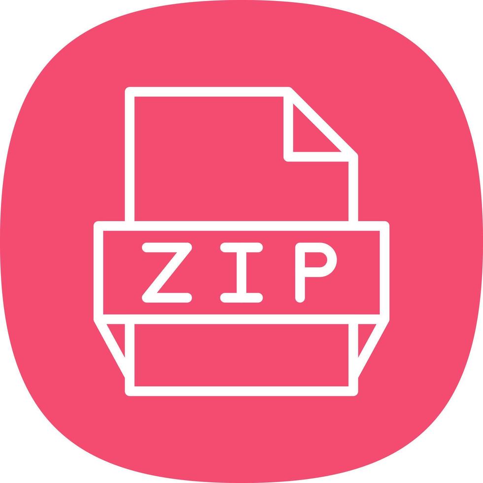 icône de format de fichier zip vecteur