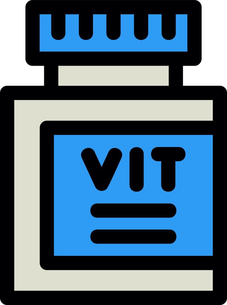 conception d'icône de vecteur de vitamines