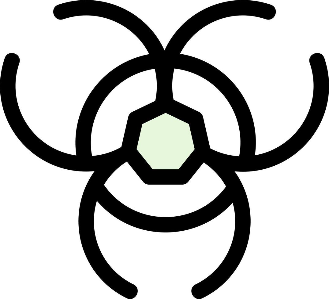icône de glyphe de danger biologique vecteur