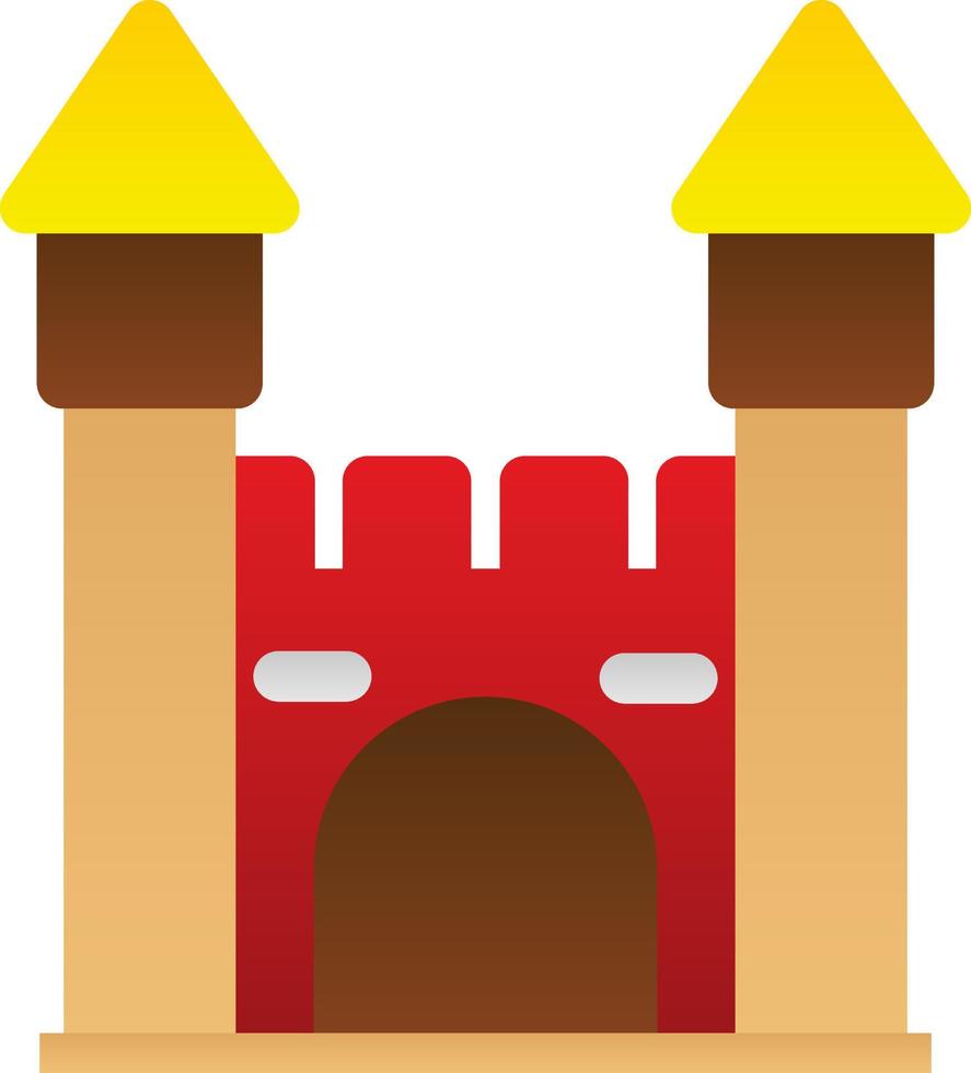 icône de château gonflable vecteur